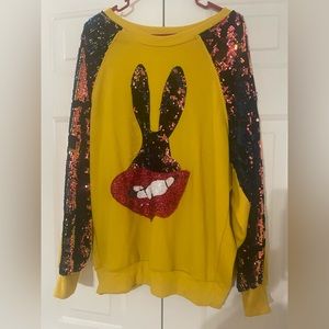 Sequin sweater dress